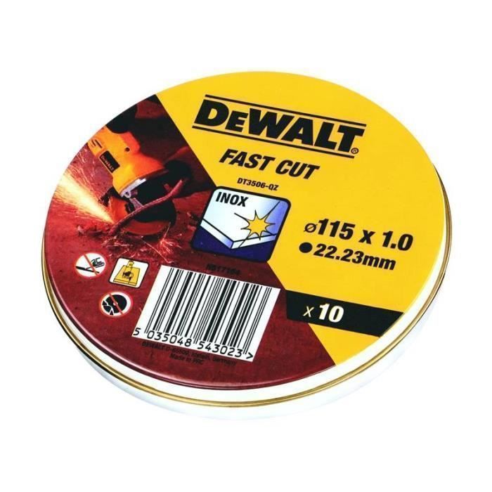 Disco de corte Dewalt - dt3506-qz - 115mm x 1,0mm - aço inoxidável