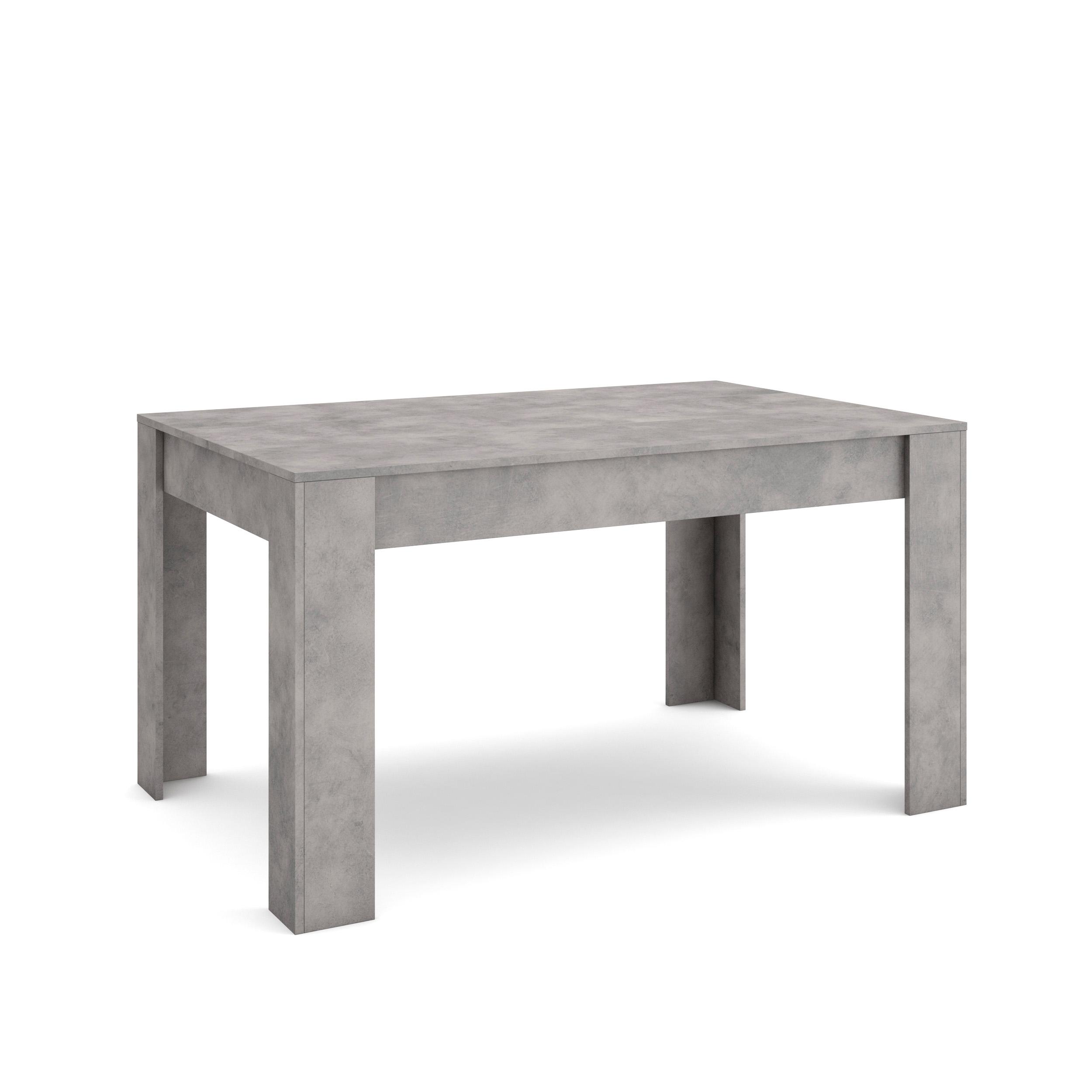 Mesa sala de jantar, 140x90x76cm, cimento