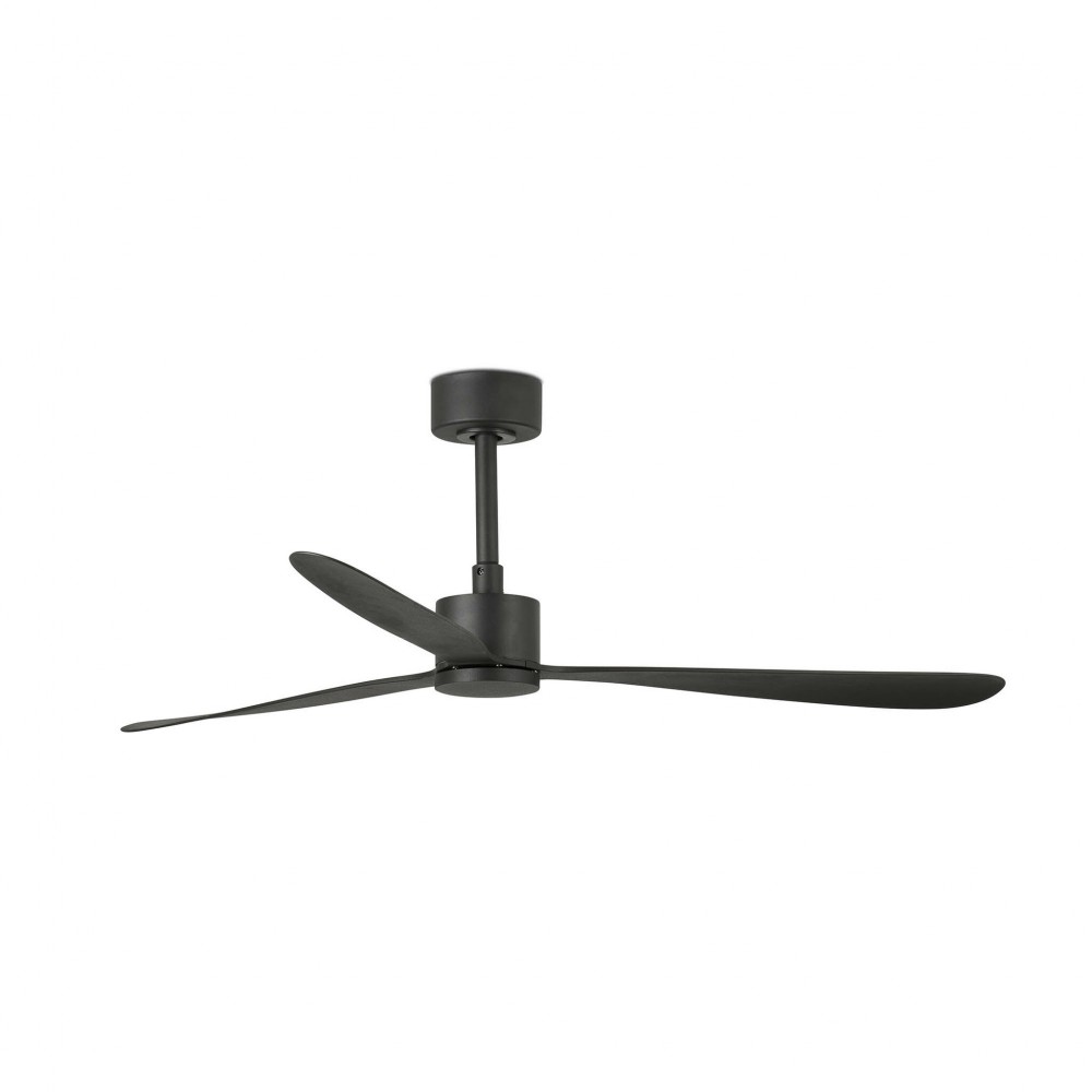 Ventilador de teto ø1320 mm em aço preto mate com 3 pás