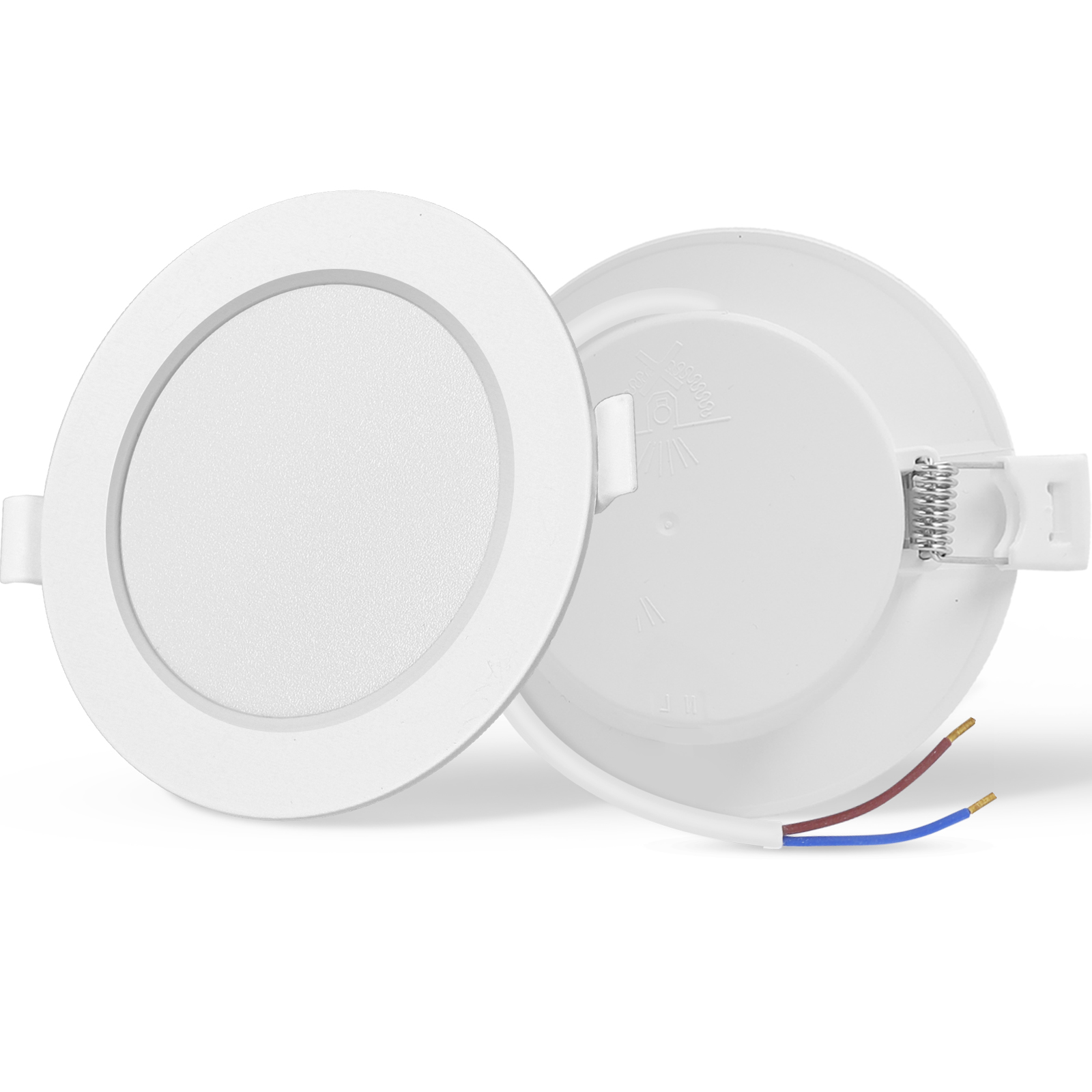 Aigostar downlight LED slim teto 12w 1350lm 4000k φ145-155mm 2 unid.