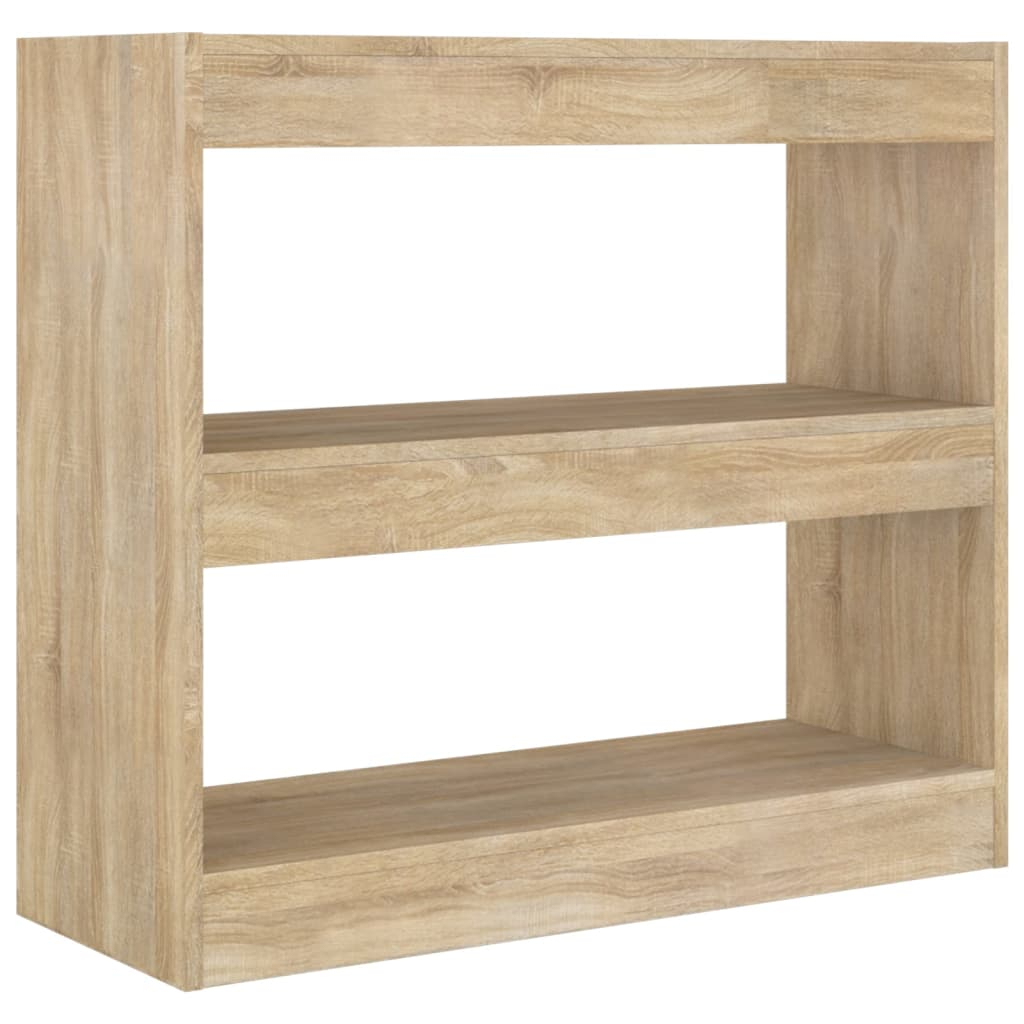vidaXL estantería/divisor de espacios color roble sonoma 80x30x72 cm