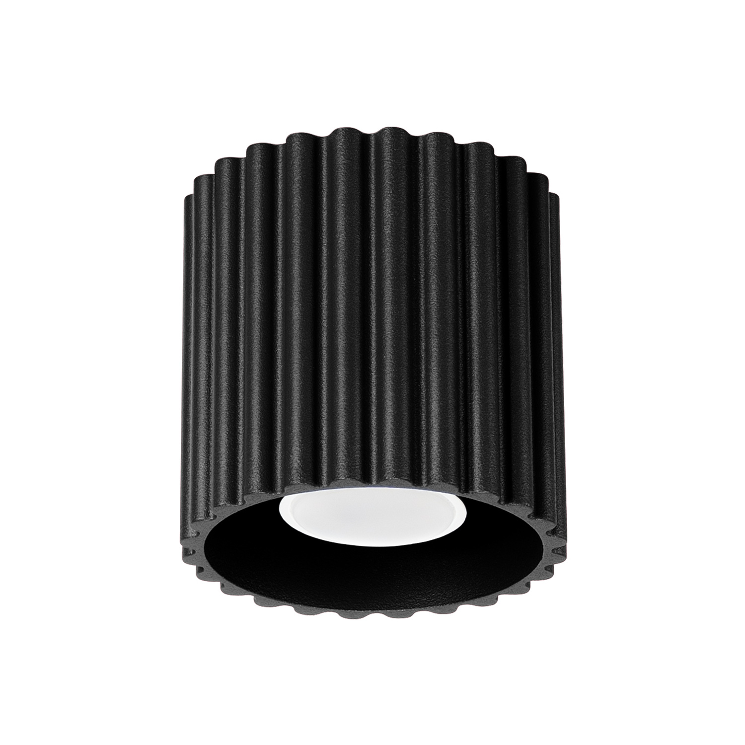 Candeeiro de teto aura 1 preto alumínio 10x10x10cm