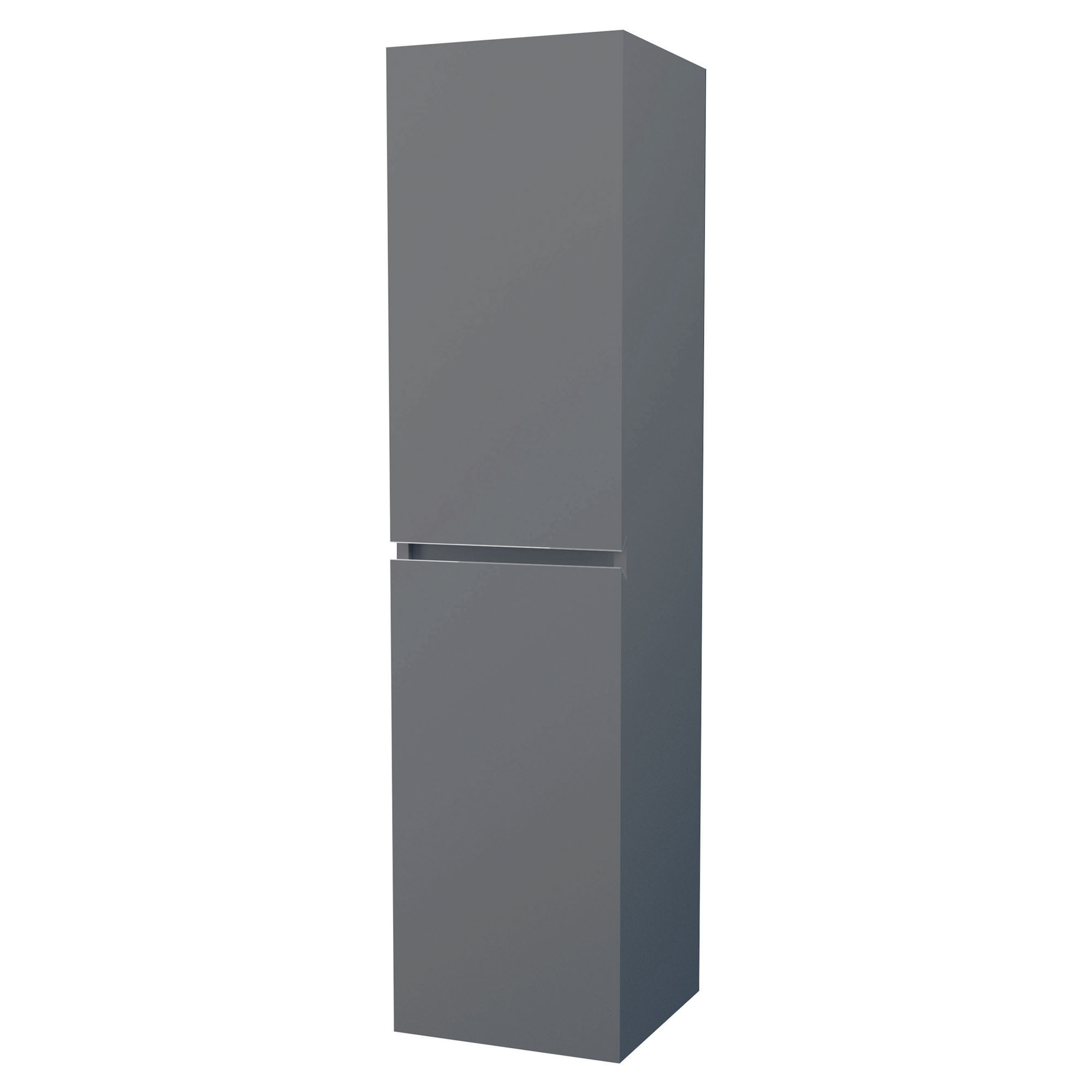 Coluna de arrumação suspensa trendy - 30cm 2 portas - lacado cinzento mate