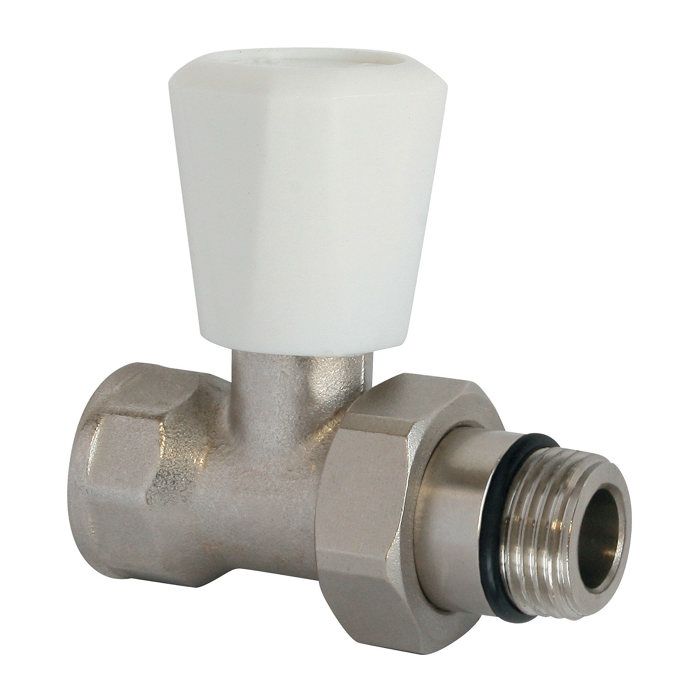 Torneira somatherm - manual reta niquelada/diam 15x21(1/2") - ajuste simple