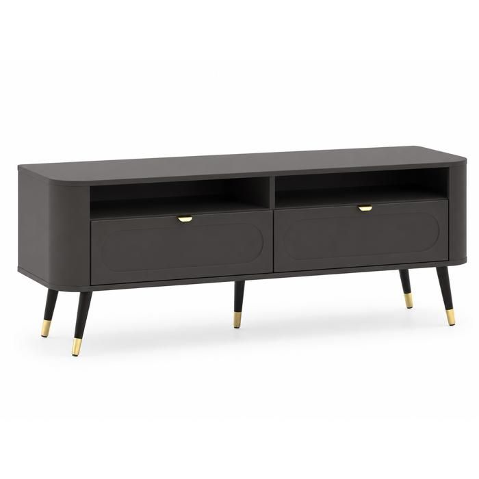 Móvel para tv - 3xe living - 138,2 x 40 x 52,6 cm - 2 gavetas - preto - 2 p