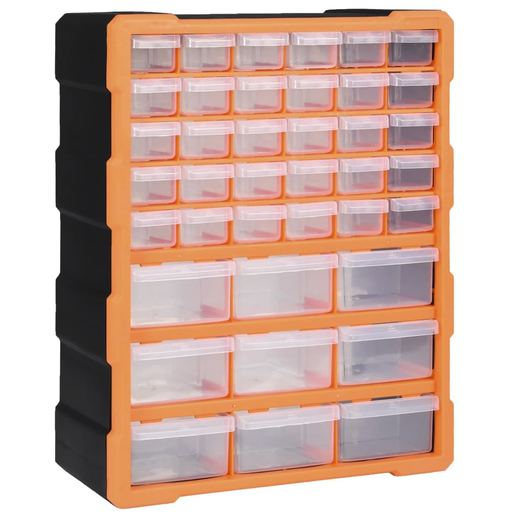Organizador multi-gavetas vidaxl com 39 gavetas 38x16x47 cm