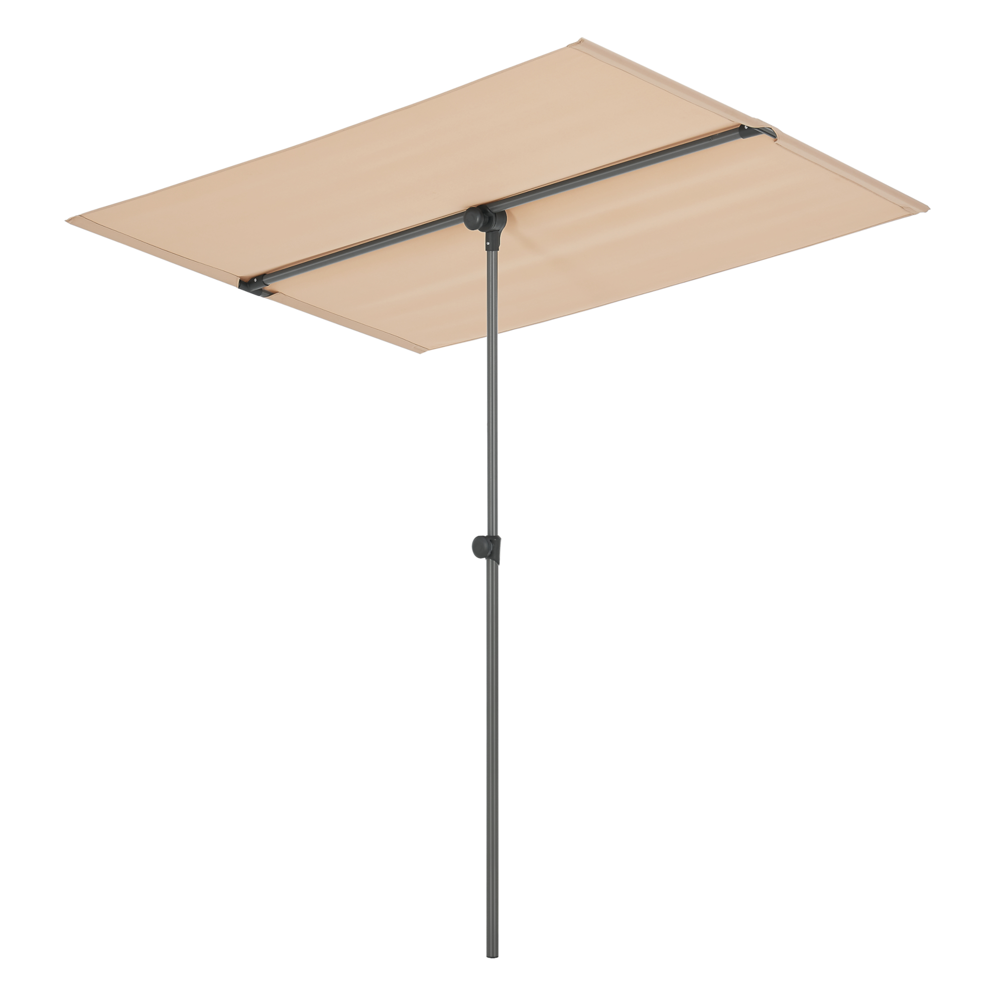 Guarda-sol carsoli inclinável retangular impermeável 180 x 130 cm areia