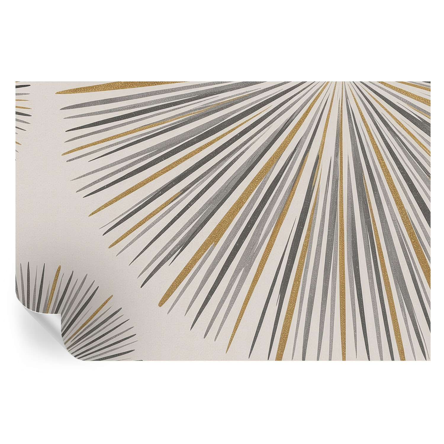 Papel de parede vinílico leques geométricos 104x152 tulup