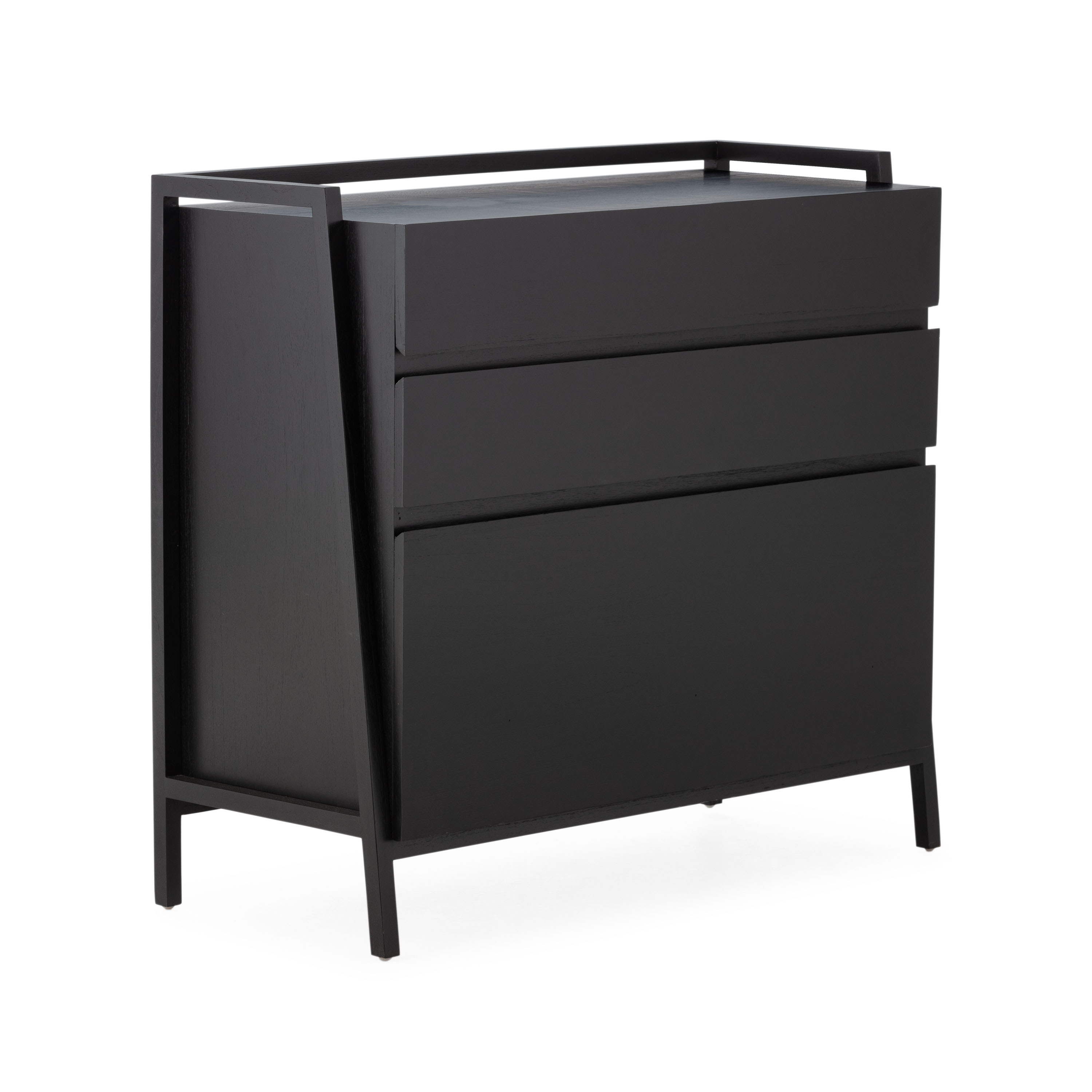 Cômoda 108x46x98 em madeira preta