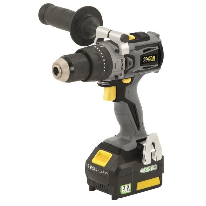 Fartools x-fit - broca de arame sem escovas 18v - com baterias e carregador