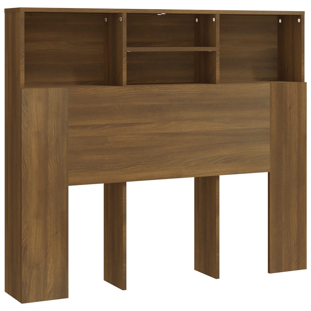 vidaXL mueble cabecero marrón roble 120x19x103,5 cm