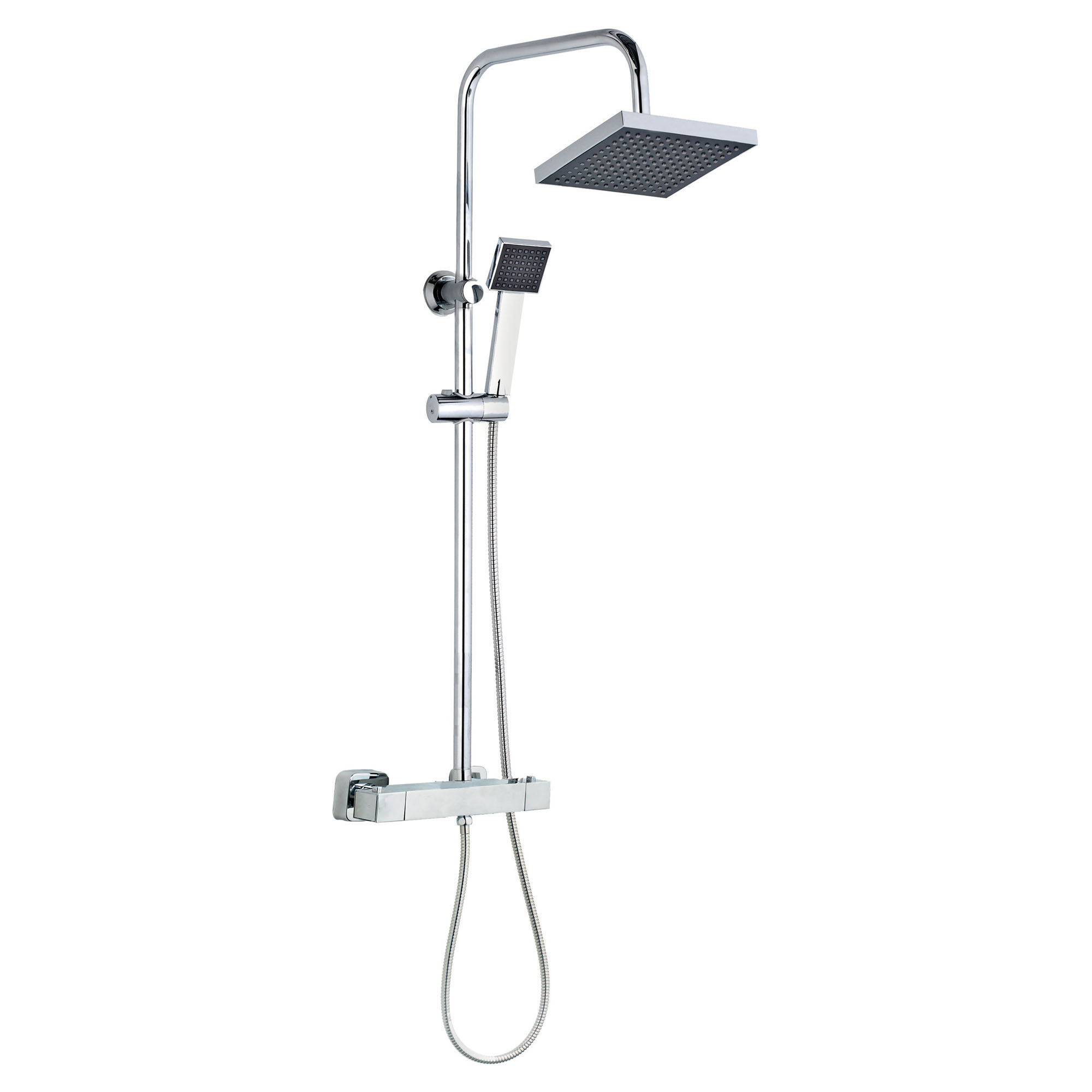 Ondee - kit de calha de duche com misturadora celo - a95xl26cm - cromado