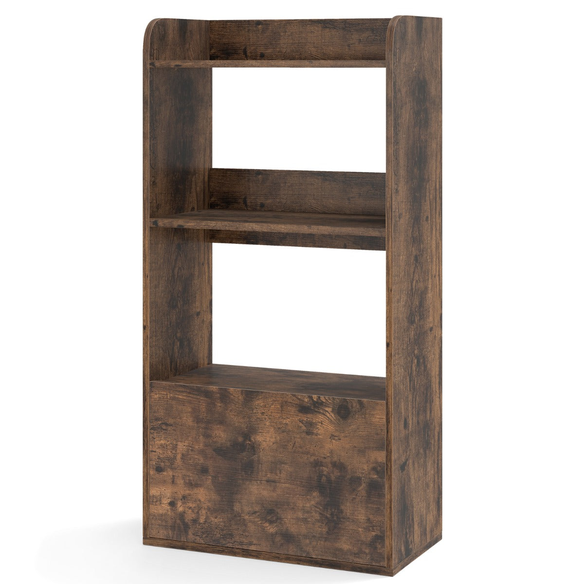 Estante autoportante 55 x 29 x 105 cm prática com gaveta deslizante, design