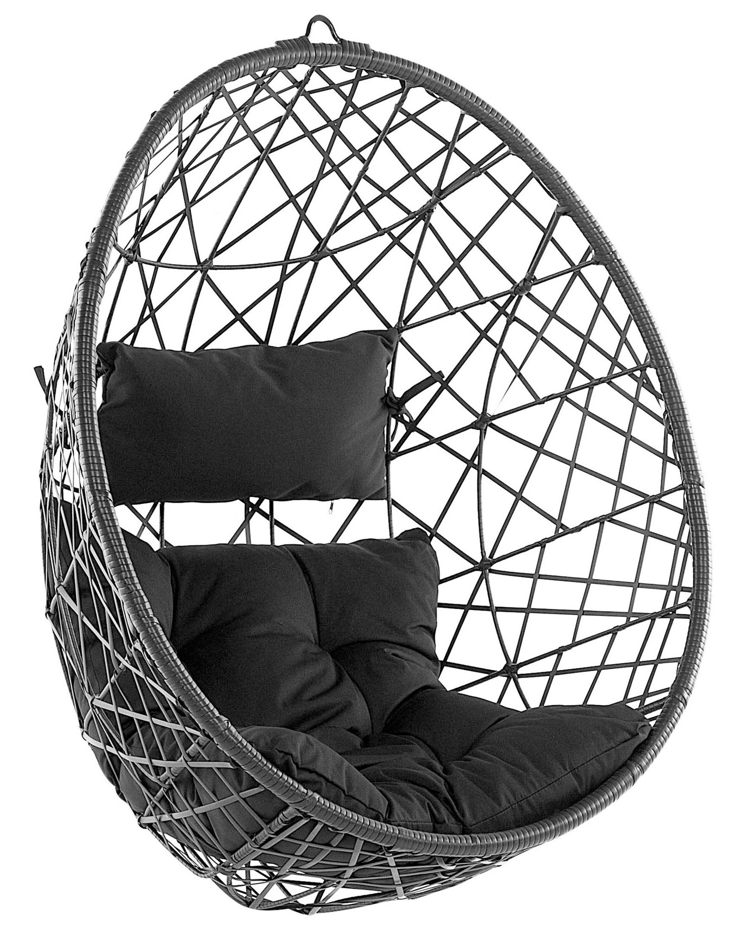 Cadeira suspensa alatri rattan sintético preto