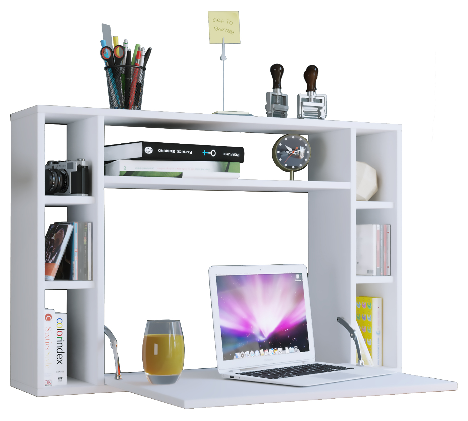 Escritorio wandila blanco al. 60 x an. 90 x p. 20 cm