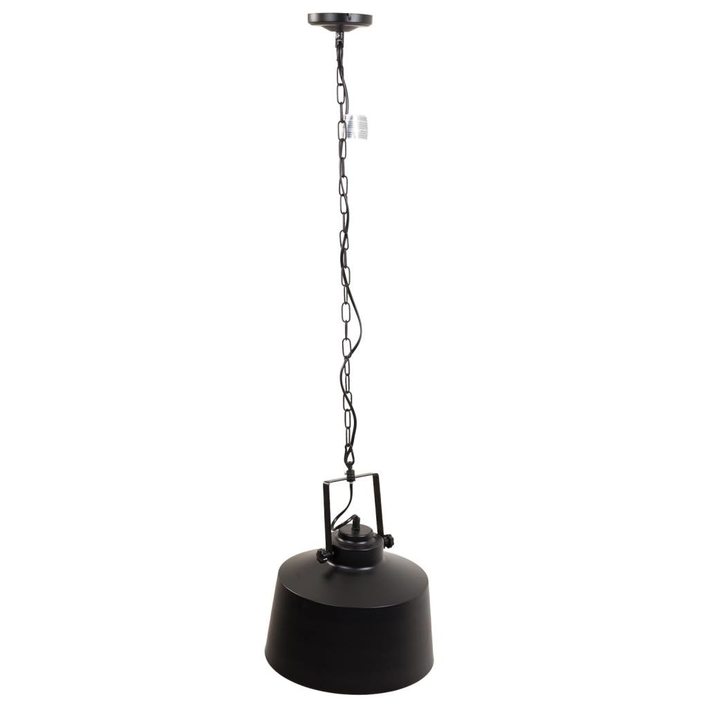 Candeeiro de teto em metal preto 29x29x25/114