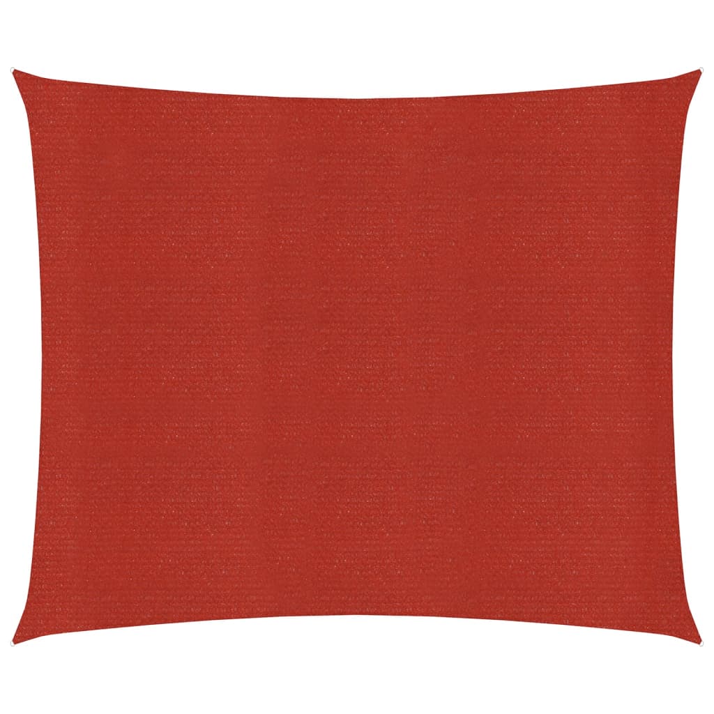 Vela de sombra/sombrilla 160 g/m² roja 6 x 6