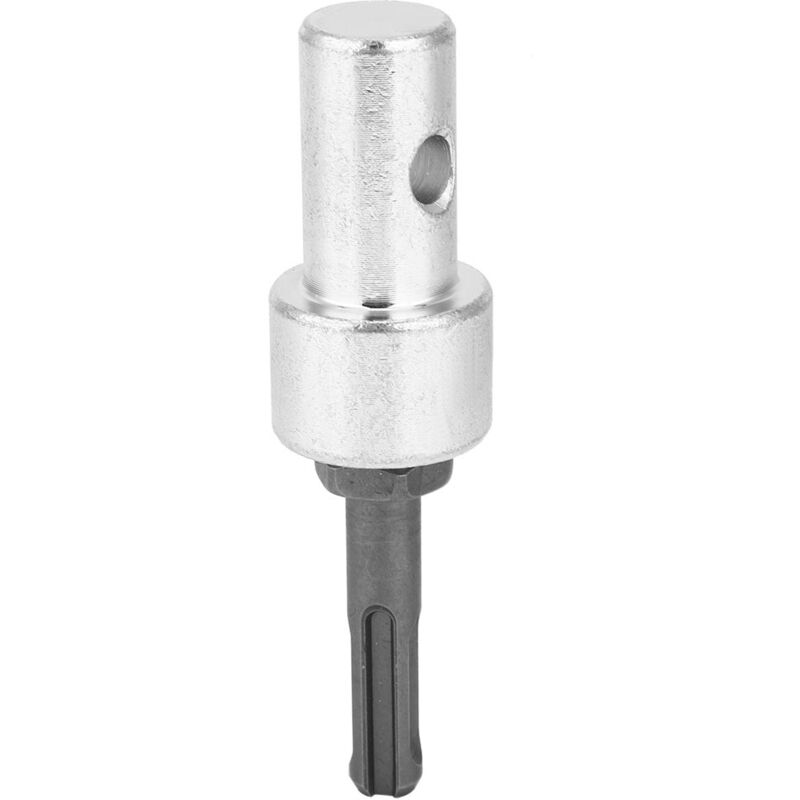 Adaptador broca furadeira elétrica haste redonda 2 furos 2 ranhuras