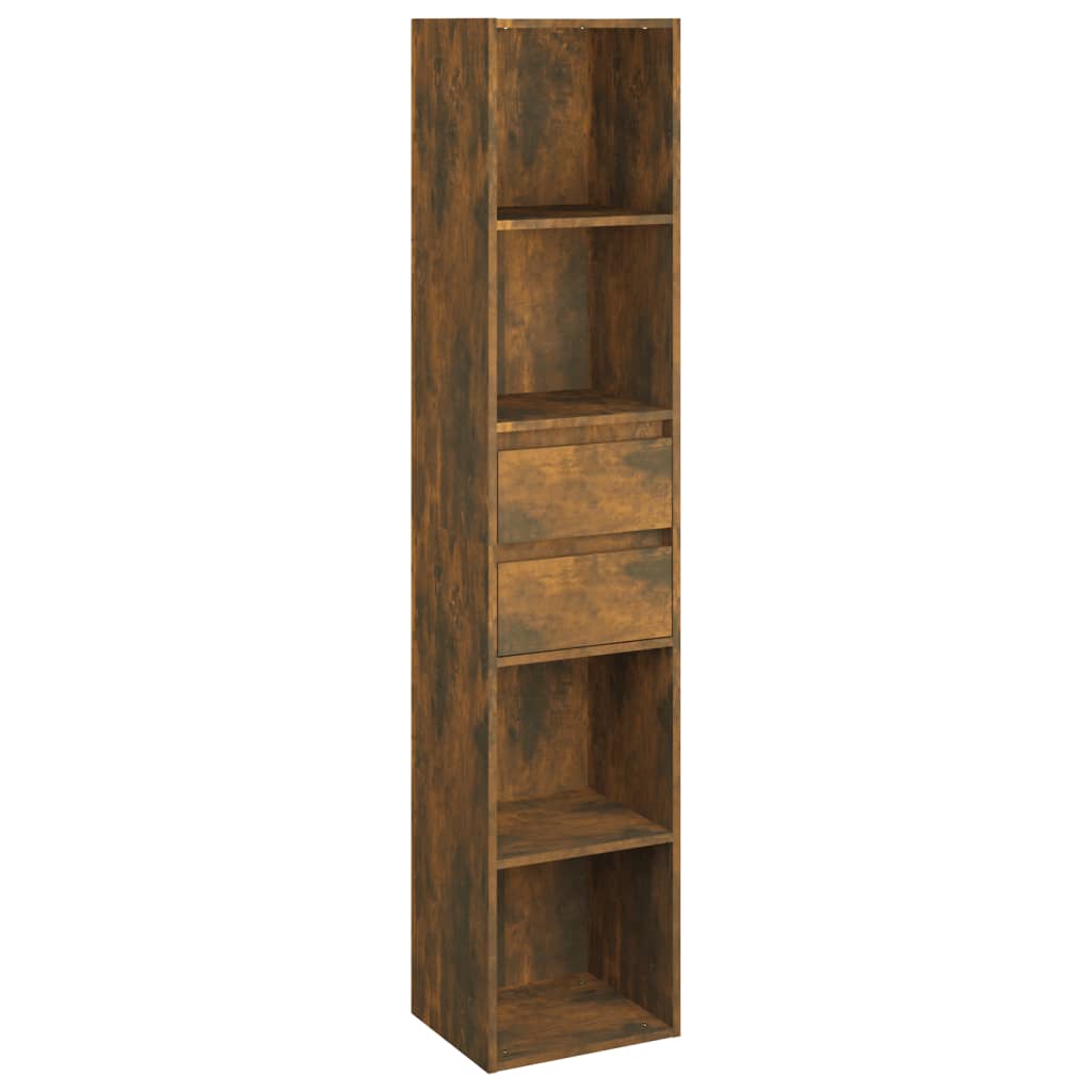 vidaXL estantería madera contrachapada color roble ahumado 36x30x171cm