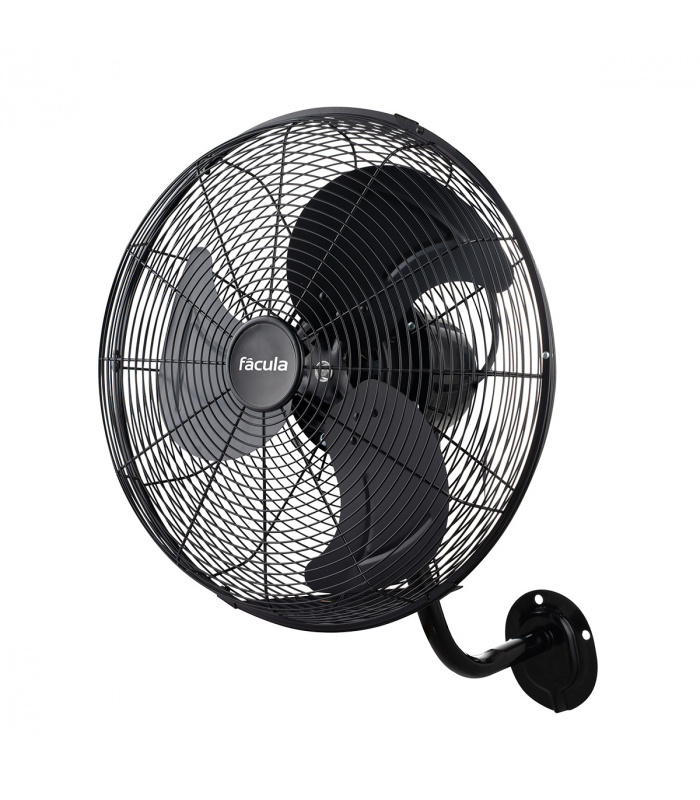 Ventilador de parede preto aura 90 w
