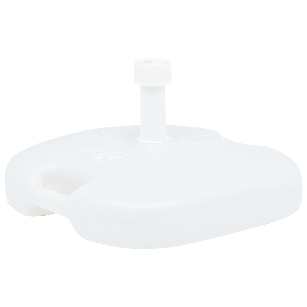 Base de guarda-sol enchimento c/ areia/água 16l plástico branco