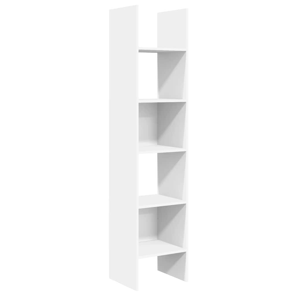 Estante de livros 40x35x180 cm derivados de madeira branco