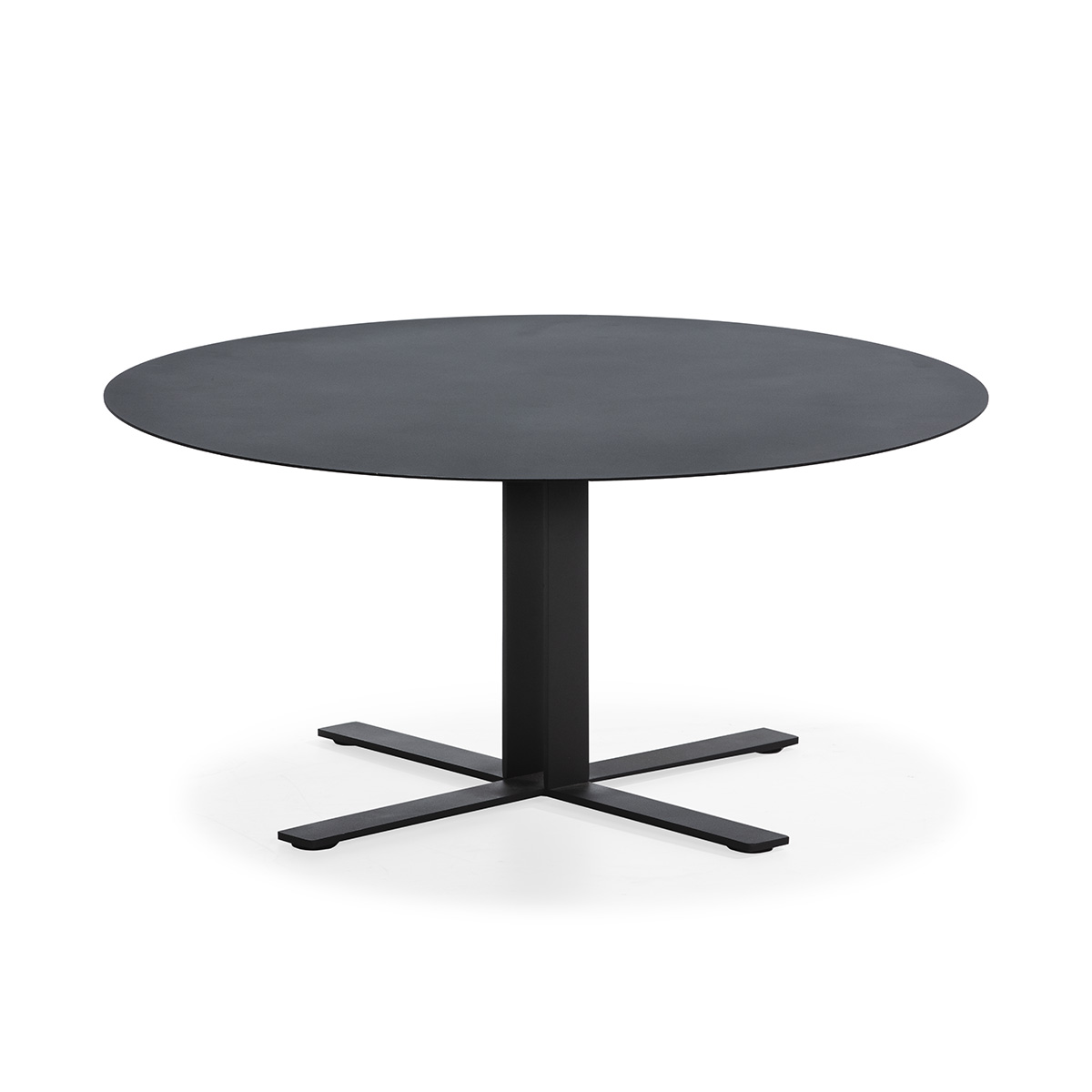 Mesa de centro 80x80x38 em metal preto
