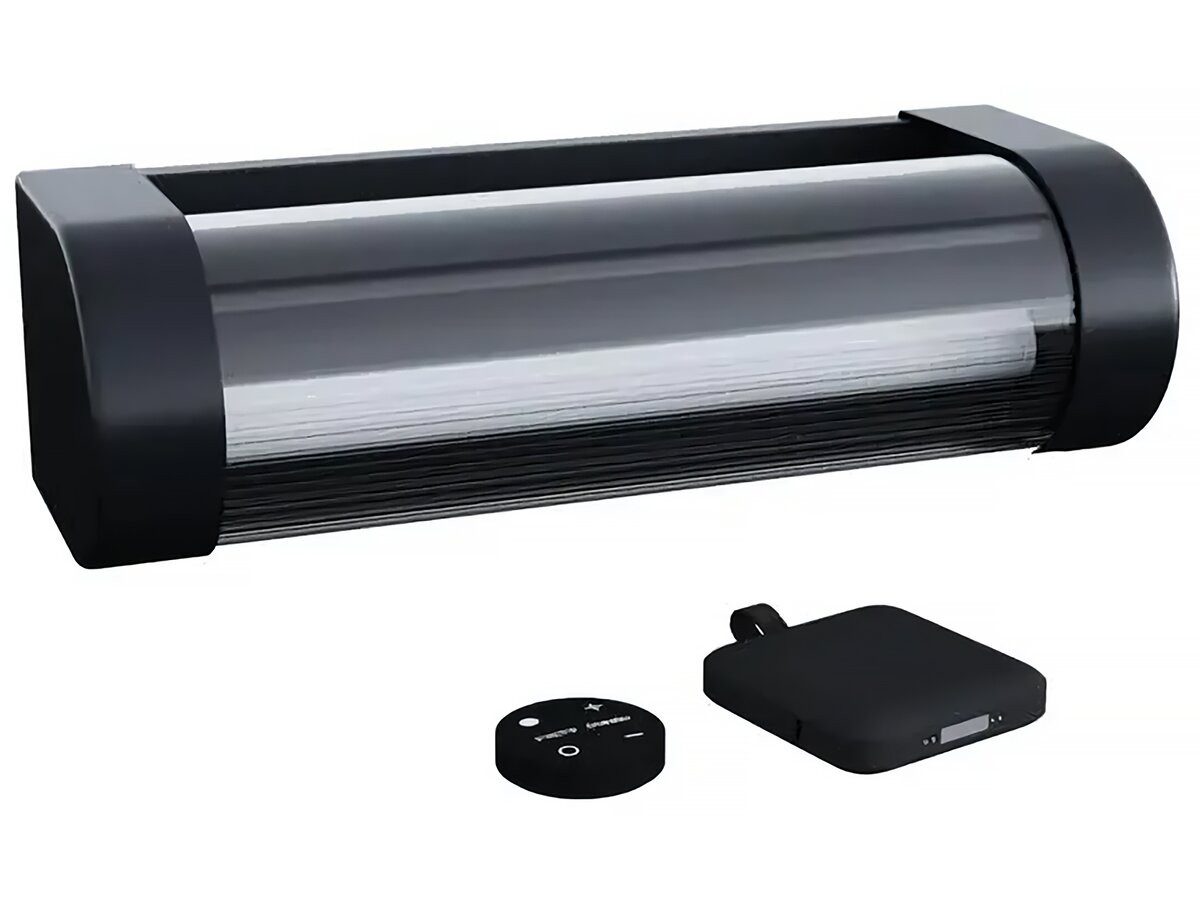 Aplique solar e recarregável booster "loma" 150 a 900 lumen - preto