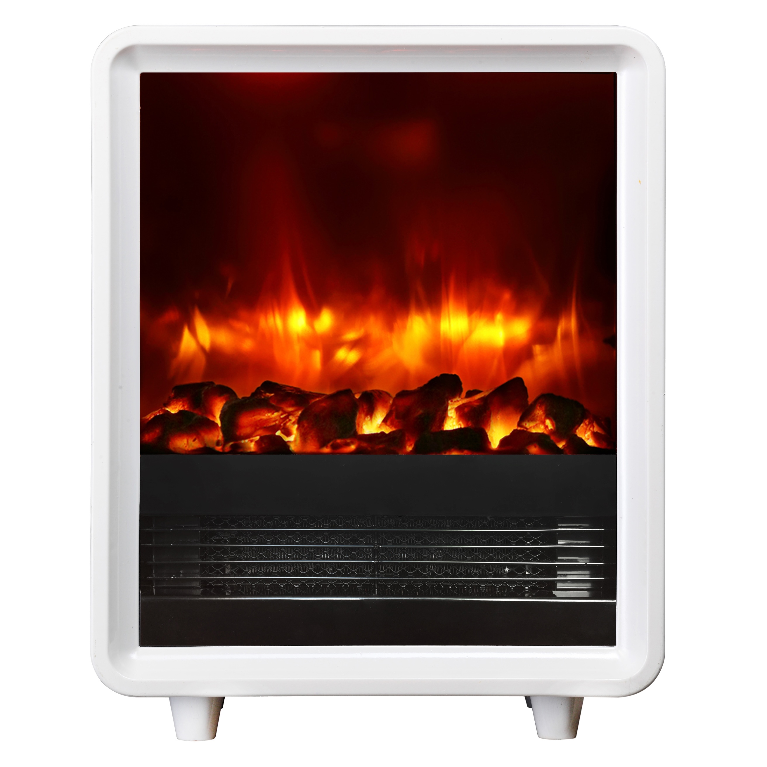 Lareira elétrica BALDERIA George - aquecedor elétrico, 2000 w - branco