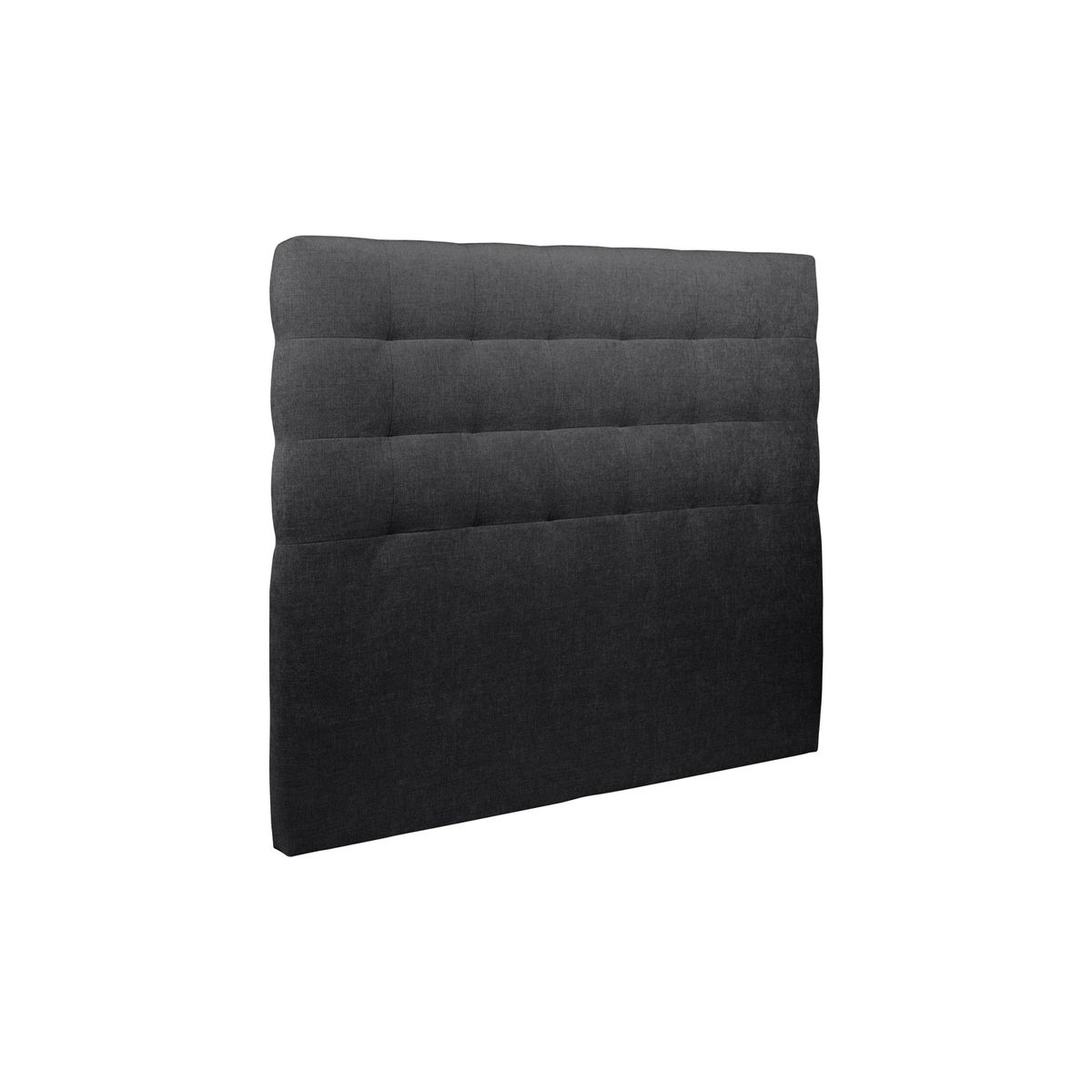 Cabeceira estofada de 180 cm - tecido tela fosca preto - preto