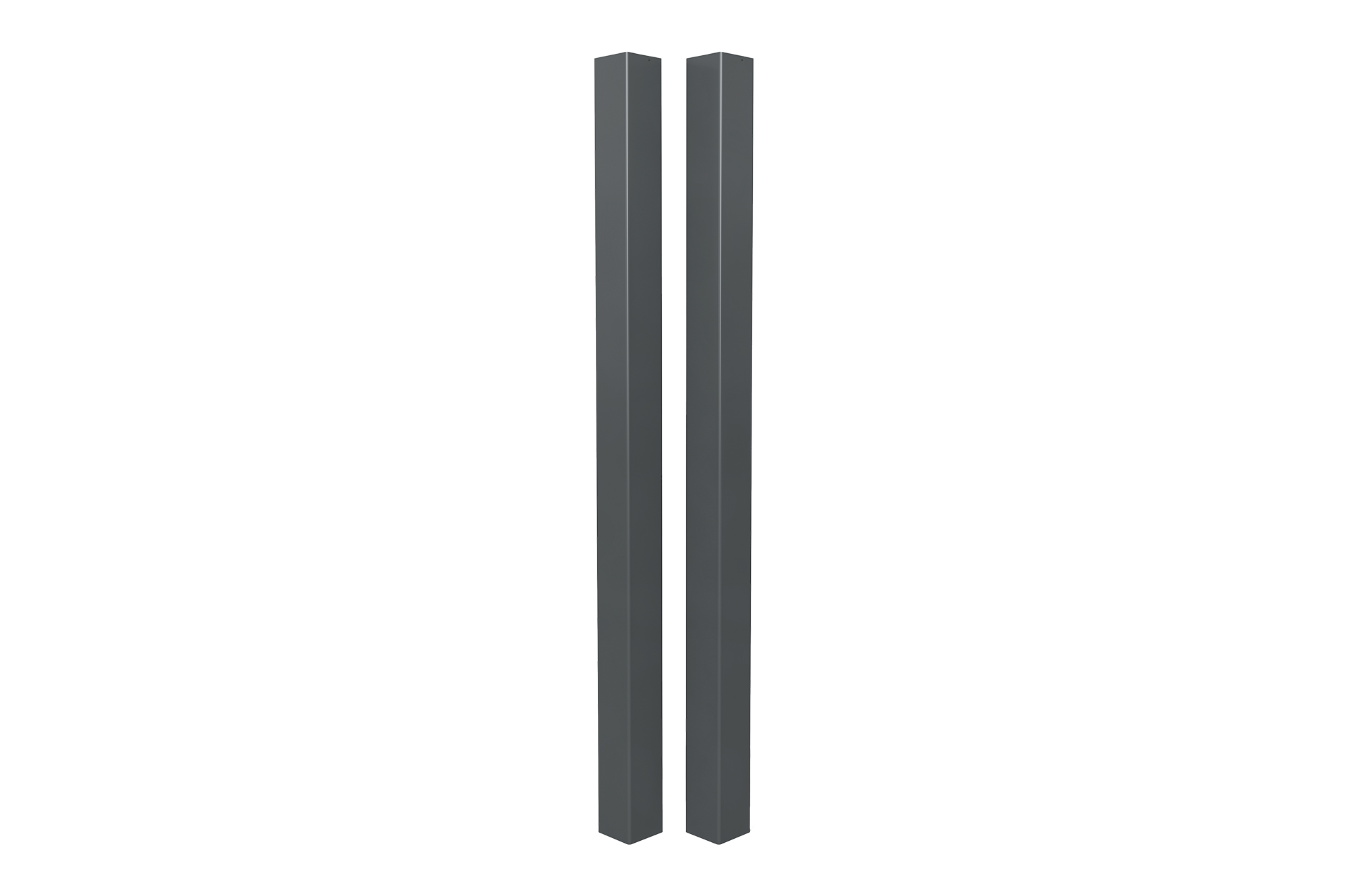 Kit 2 postes elda alumínio antracite 15x15 cm h240
