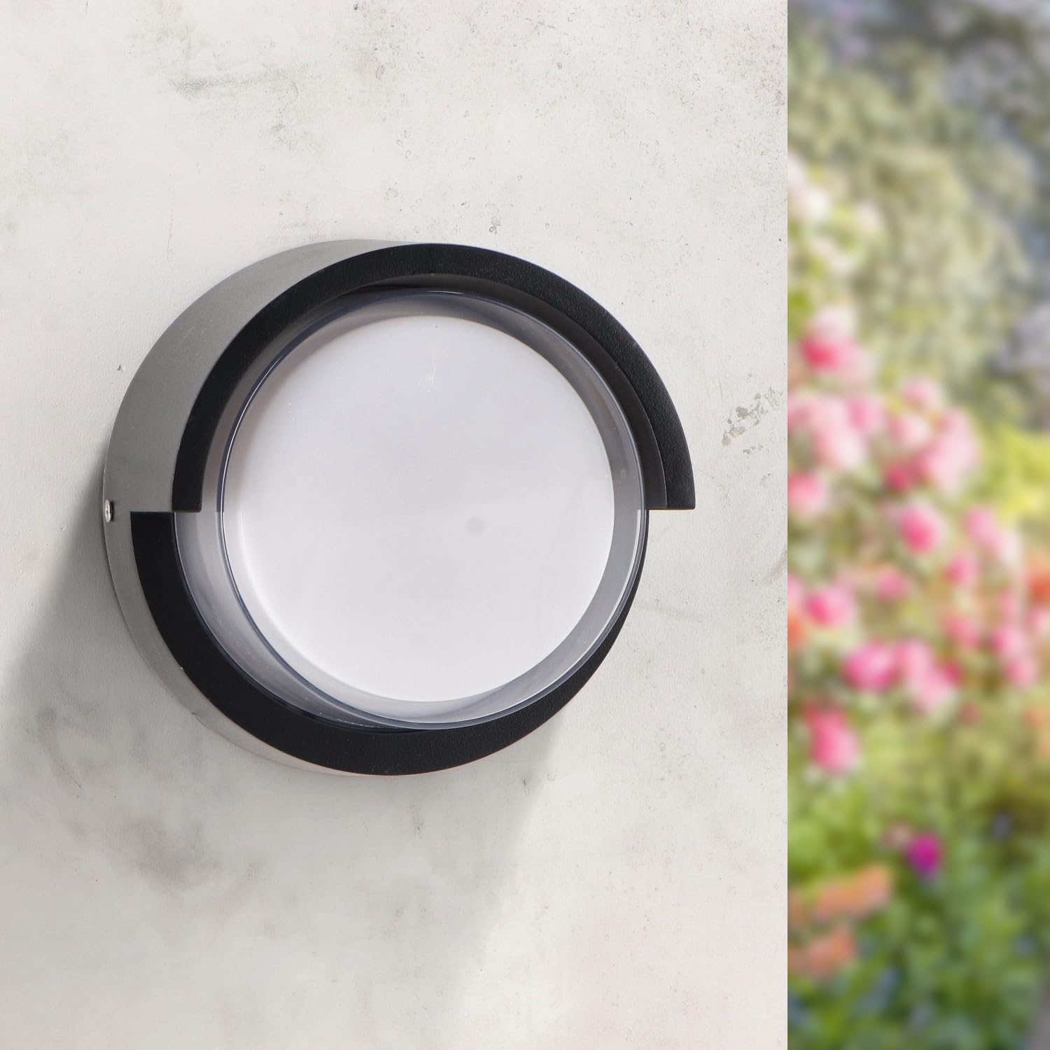 Luminária de parede impermeável regulável 12 w 3000 k branco