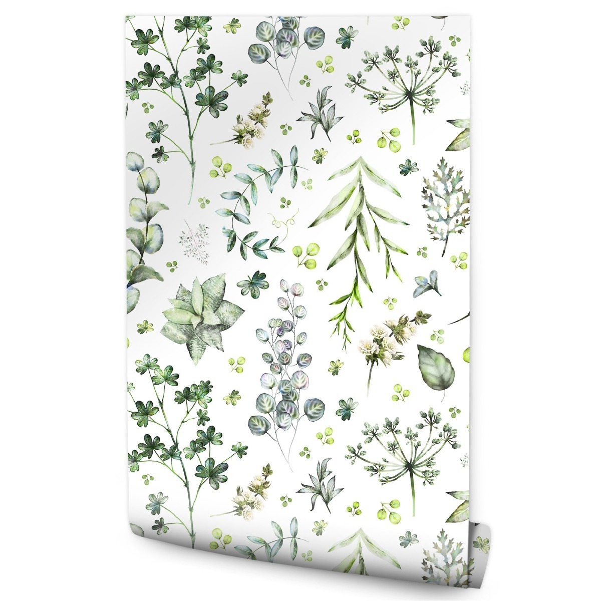 Papel de parede das folhas da natureza para o quarto decoração moderna