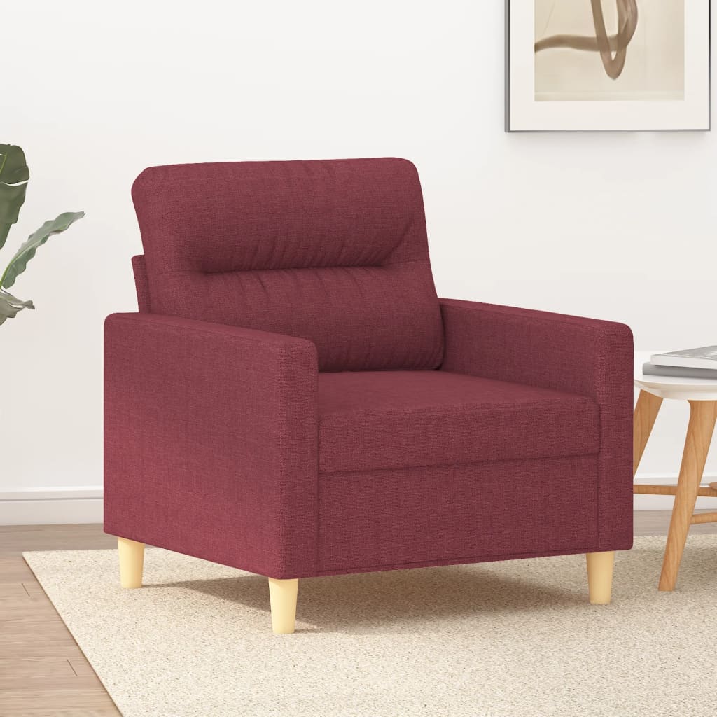 Poltrona 60 cm tecido vermelho tinto ewg4779