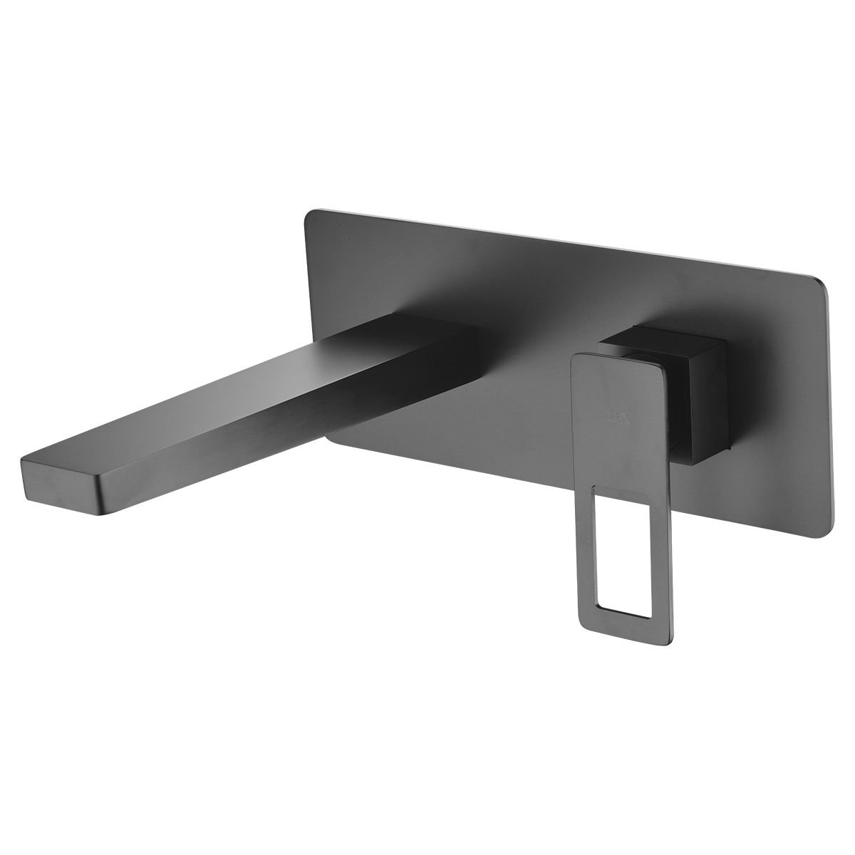 Torneira de embutir para lavabo em latão e zamak preto fosco