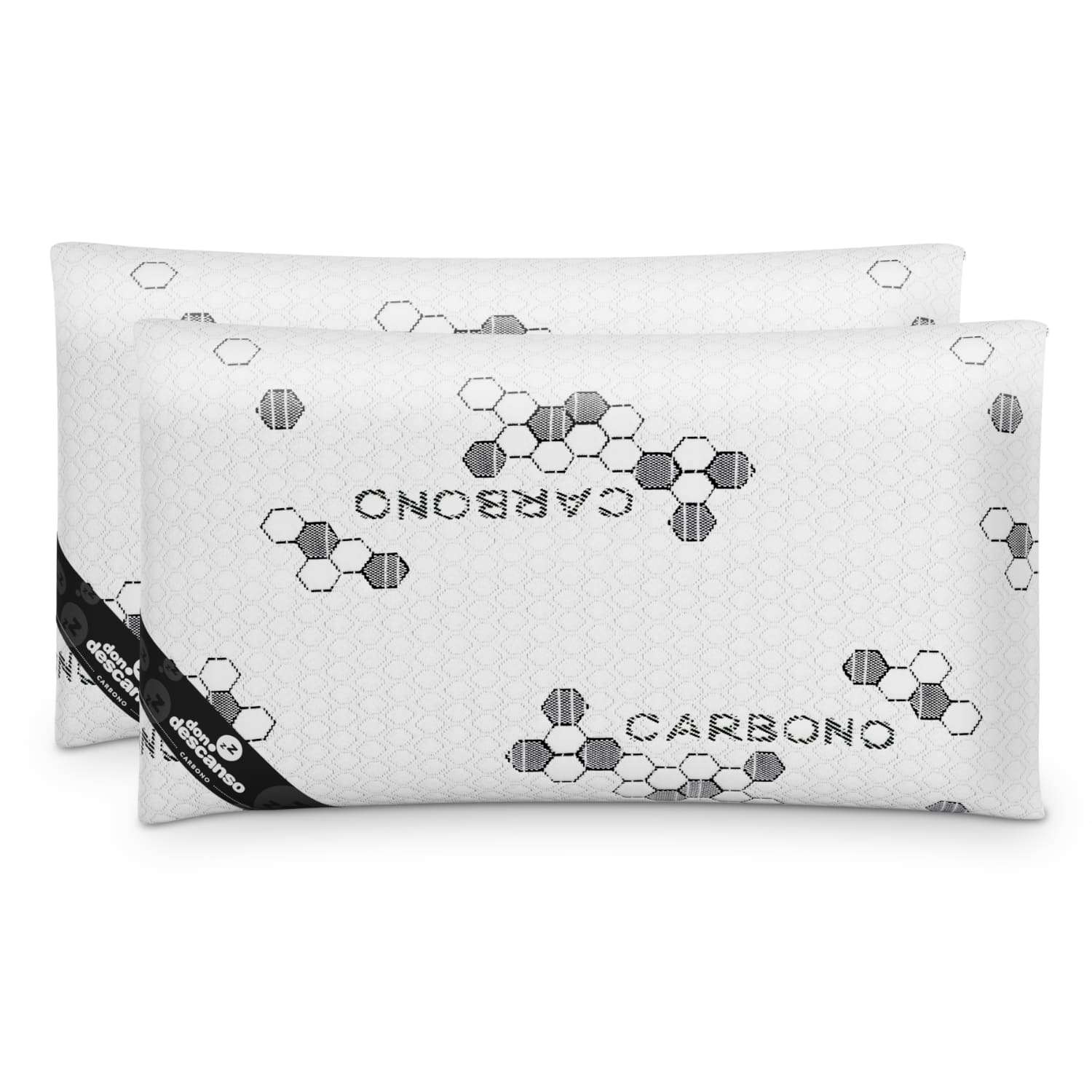 Nalui almofadas viscoelásticas carbono firmeza média aloe vera 70x38 cm