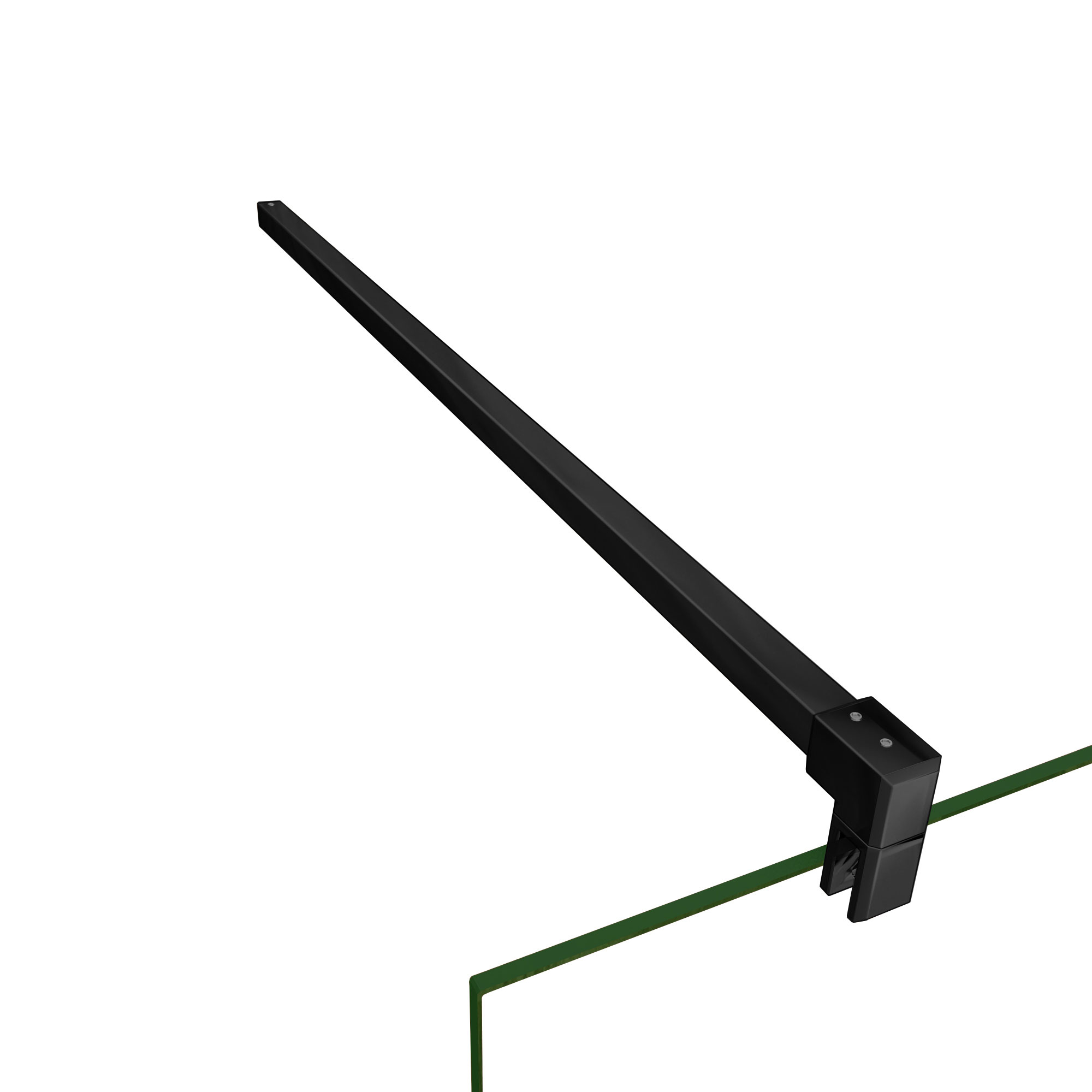 Aica barra de suporte preta de 90cm fixação para telas