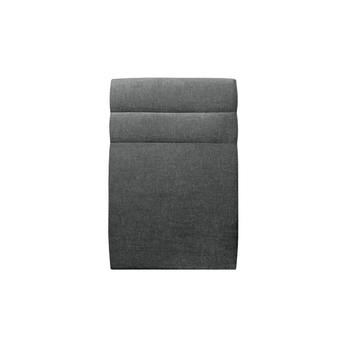 Cabeceira 90 cm lignes - tecido tela fosca gris antracite - cinzento antrac