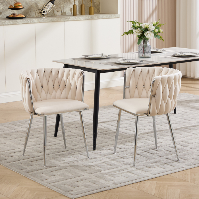 Taburete de bar en tejido ivory con respaldo bajo y base antideslizante