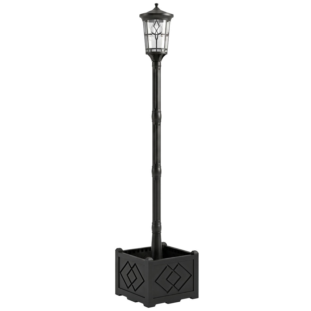 Candeeiro solar 41.5x41.5x202.5 cm abs, pp Outsunny