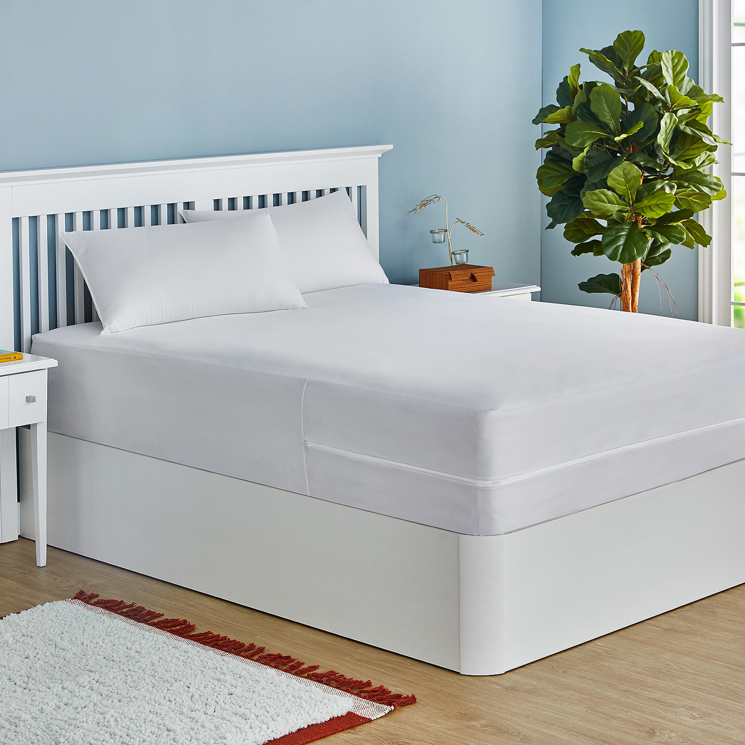 Protetor de colchão 180x196cm pikolin home até 34cm impermeável