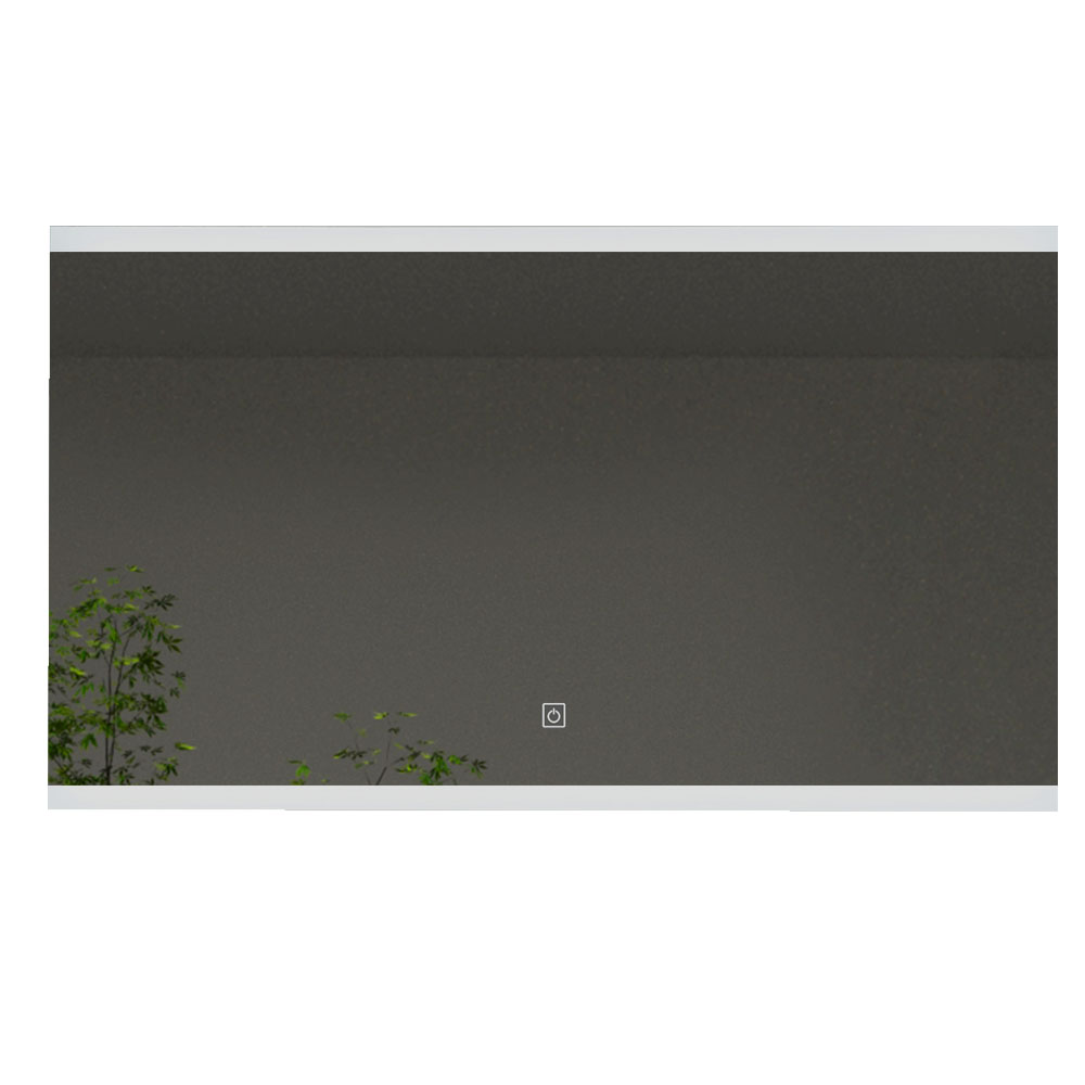 Kibath espelho retangular LED dob 25w, 80x60, espelho 6000k