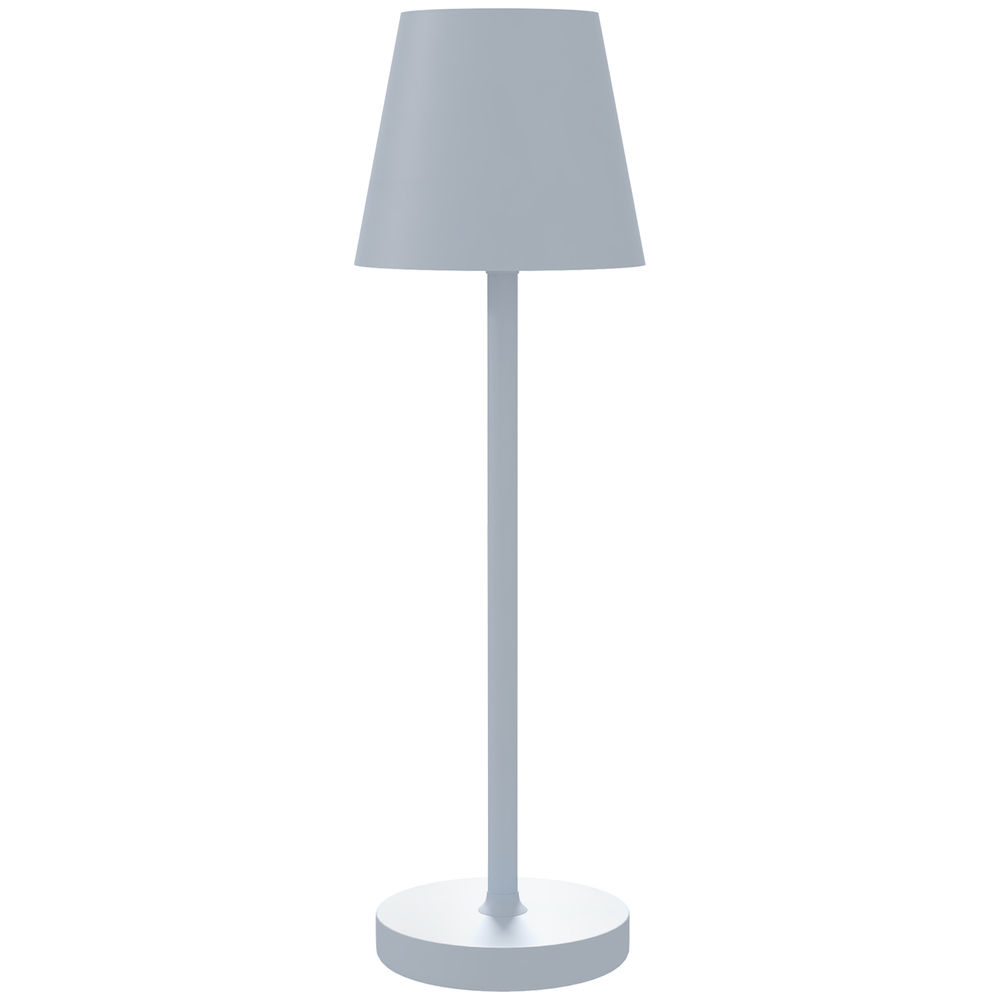 Candeeiro de mesa ø11,2x36,5 cm metal e acrílico color gris Homcom
