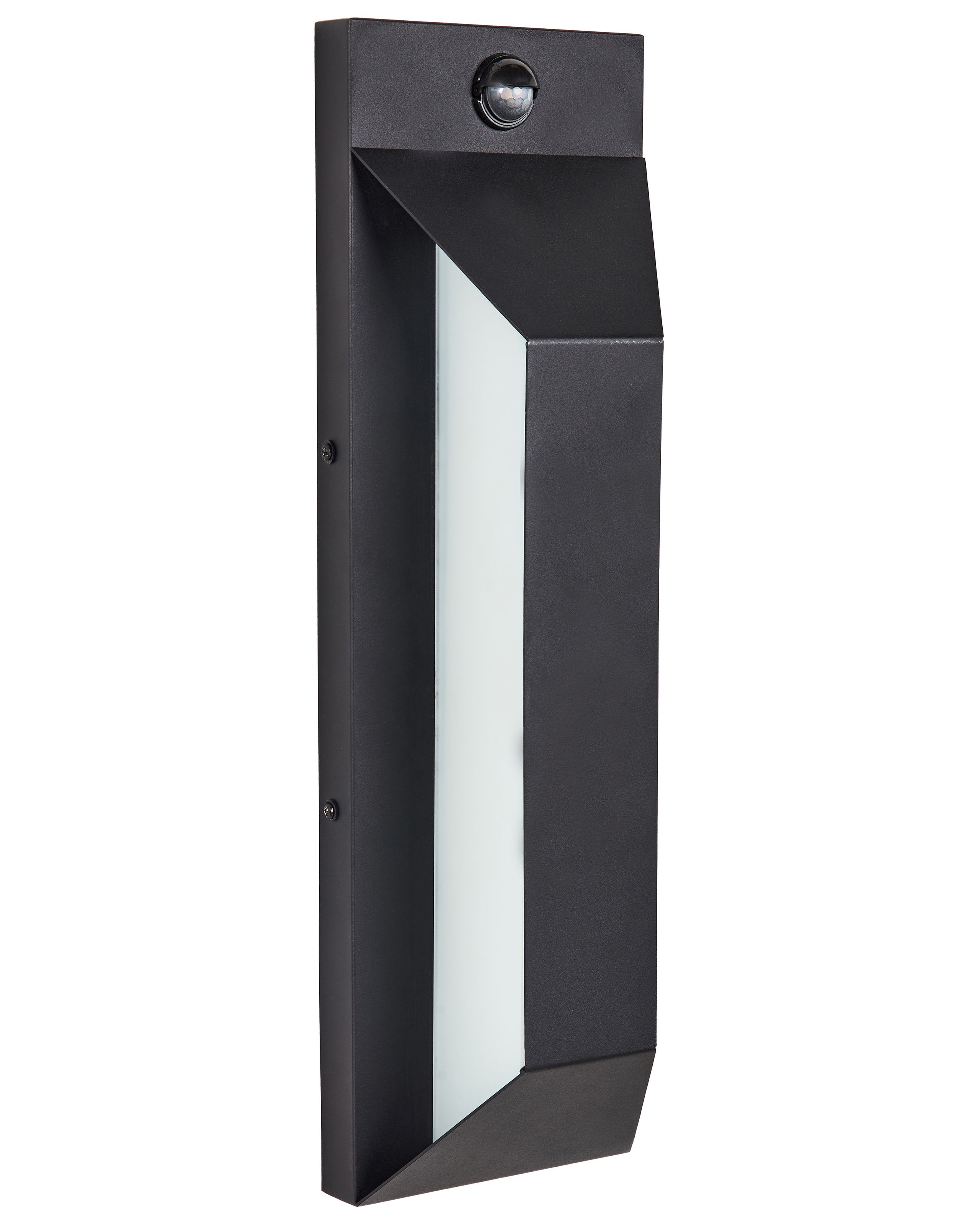 Candeeiro de parede LED para exterior mawza com sensor de movimento preto