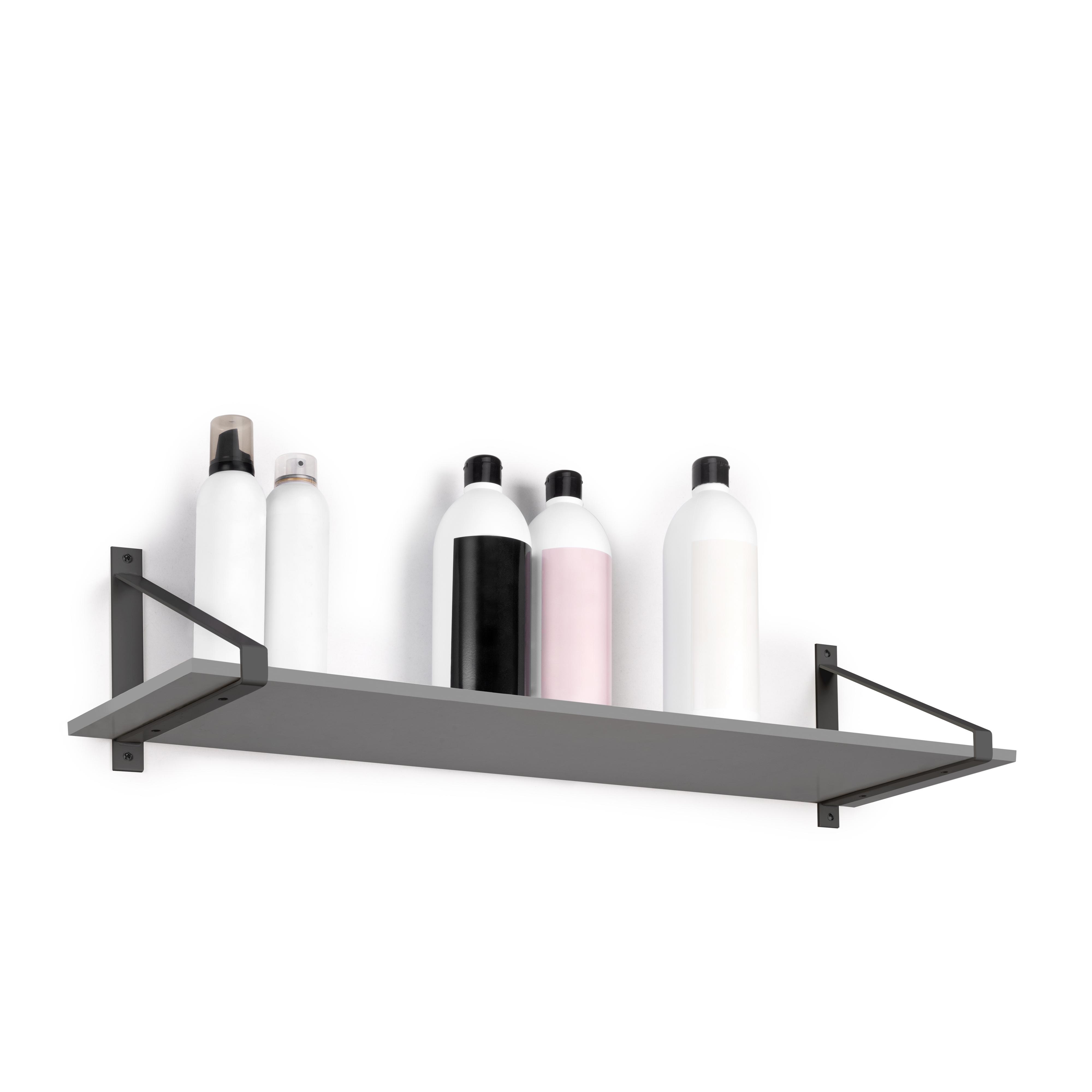 Jogo de suportes para prateleiras em madeira shelf com forma triangular