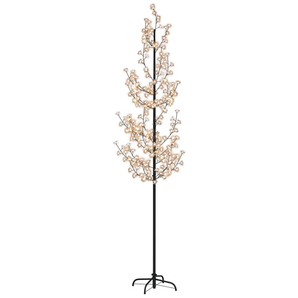 vidaXL árvore de cerejeira LED com 368 LEDs brancos quentes de 300 cm