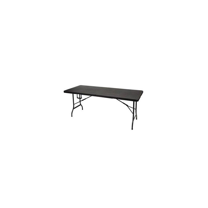 Mesa dobrável - imitando madeira - 180 x 75 x 74 cm