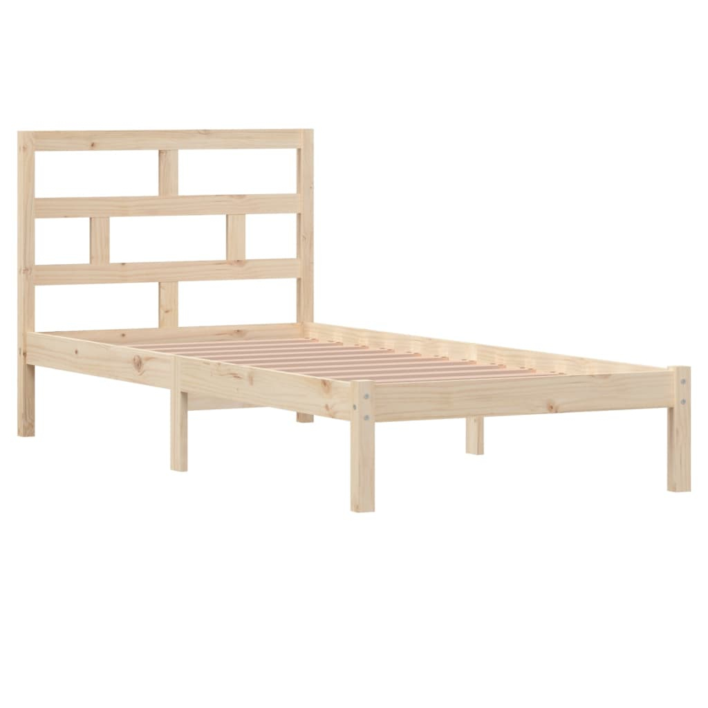 vidaXL estructura de cama madera maciza de pino 90x200 cm