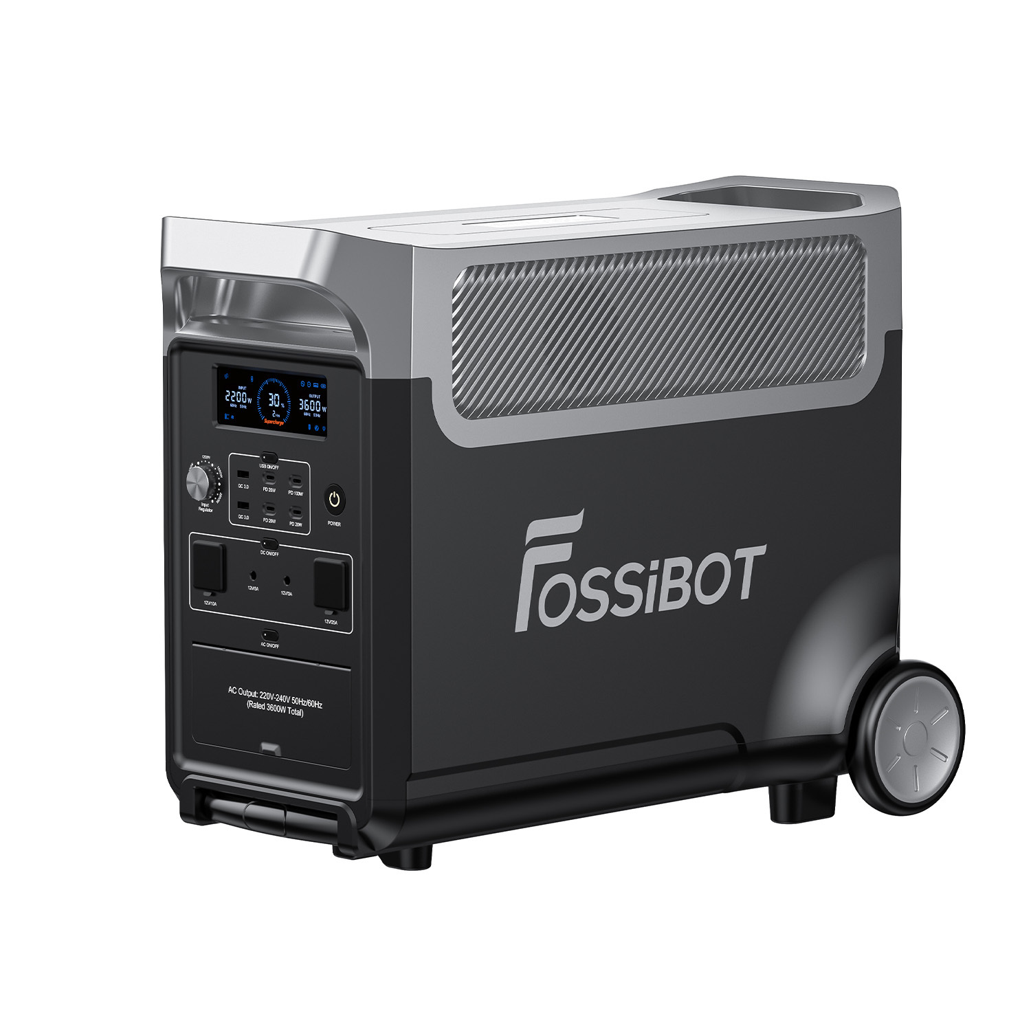 Fossibot - central elétrica portátil lifepo4 3840wh 3600w