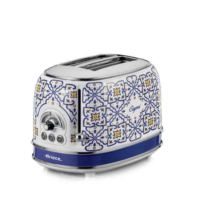 Ariete torradeira vintage capri 2 fatias 810w design retrô